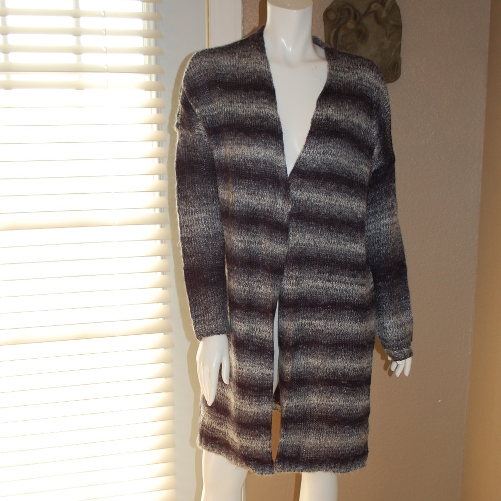 NWT Sonoma Navy Blue Sweater Coat Size L